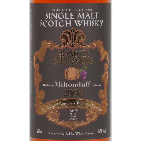 ミルトンダフ 2008 12年 62.6％ ウイスク・イー