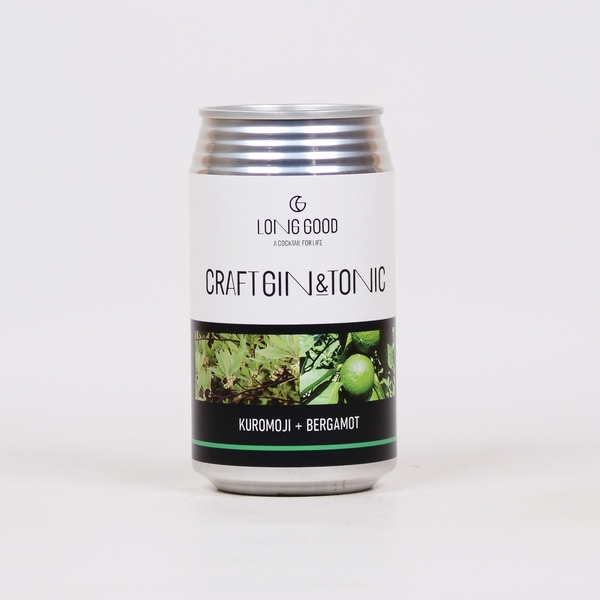 LONG GOOD CRAFT GIN & TONIC KUROMOJI + BERGAMOT （ロング