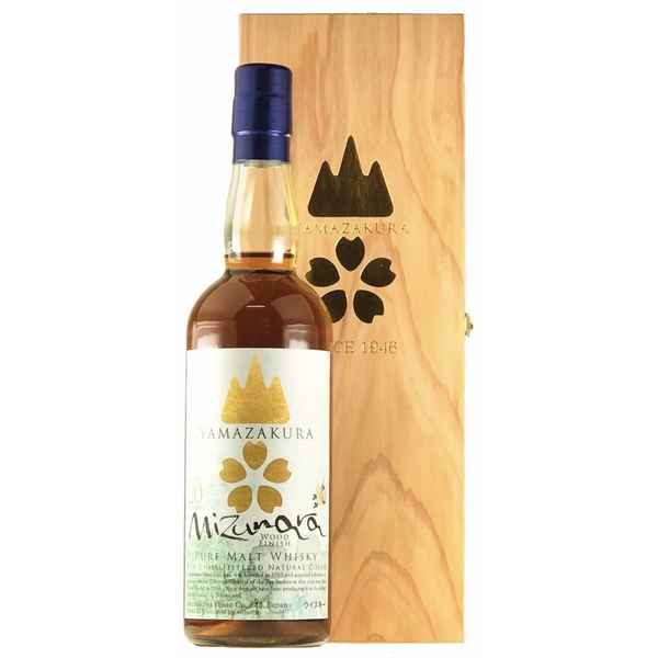 笹の川酒造 ピュアモルト ウイスキー 山桜 20年 ミズナラカスク  